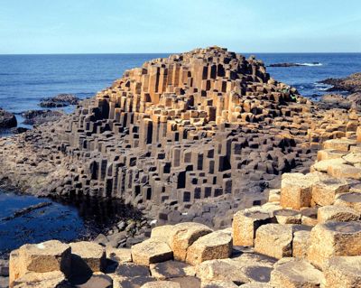 Giant's Causeway: basalt rock formations, Antrim Coast, UNESCO World Heritage Site